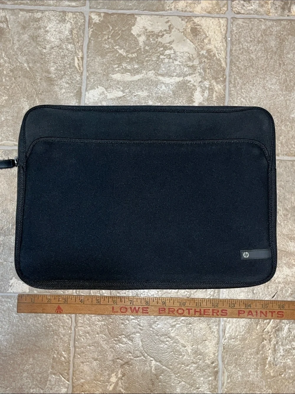 HP Black Zippered laptop computer  Sleeve with Front Pocket